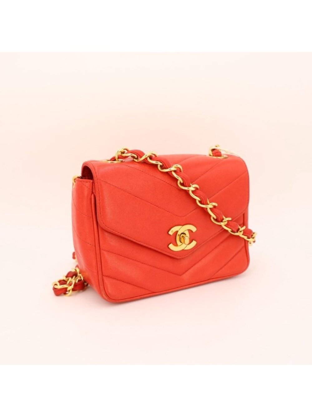 Chanel Shoulder Bag Red
